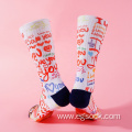 Lover's eco friendly printed one size fits socks